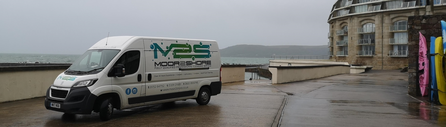 Moor2Shore van outside Fort Picklecombe