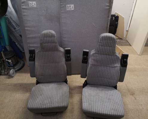 Camper van seat cleaning in Cornwall